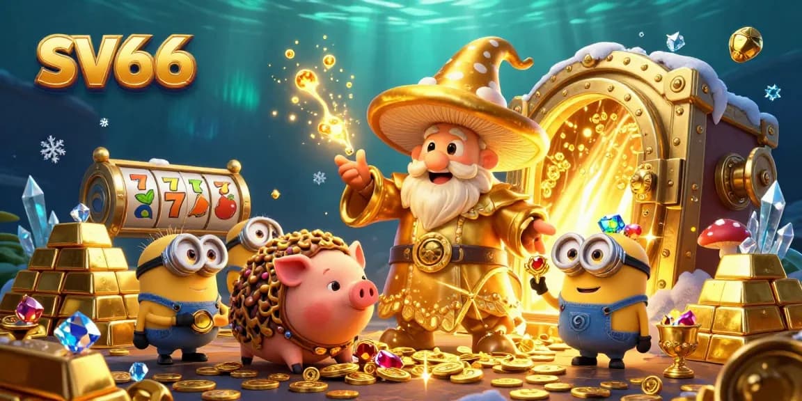 Spin your luck with sv66 in a vibrant, magical casino adventure filled with treasures.