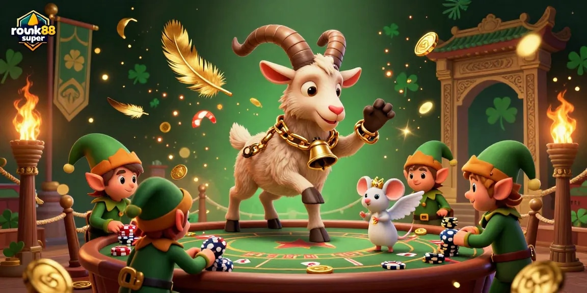 Experience the thrilling vibe of rokok88 super with a dynamic casino scene filled with excitement and adventure.