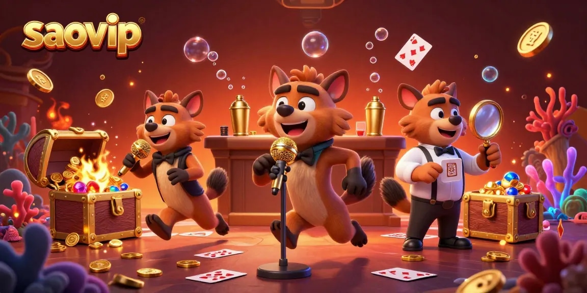 Engage in thrilling casino games at saovip with vibrant hyenas running a comedy club atmosphere.