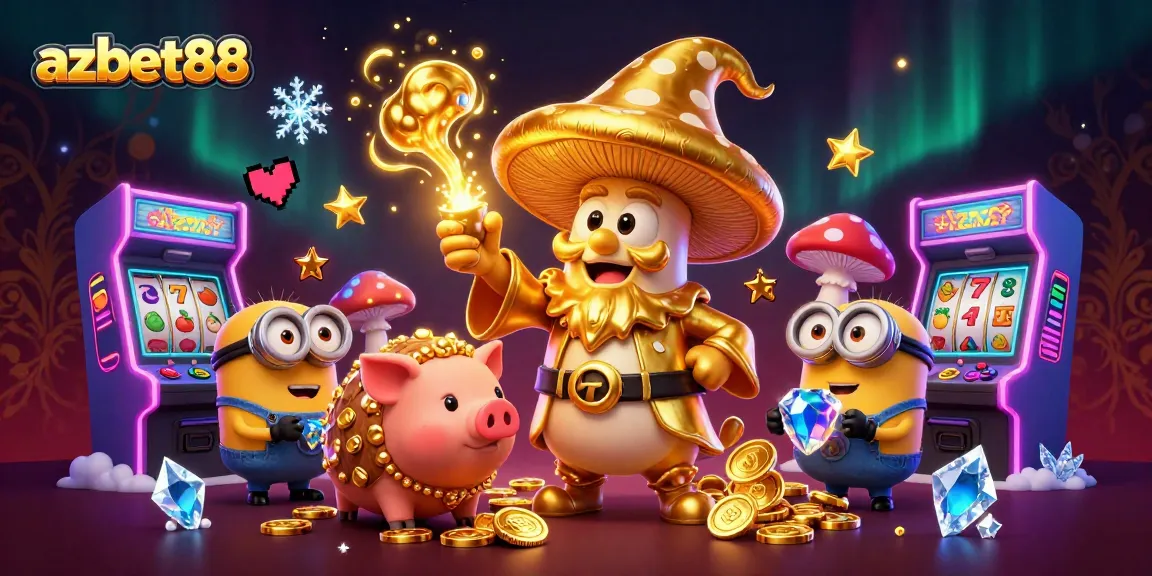 Engage in exciting gameplay at azbet88 with enchanting casino-themed characters and vibrant 3D elements.
