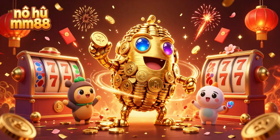 Experience the excitement of nổ hũ mm88 with the ancient golden golem and dynamic elements.