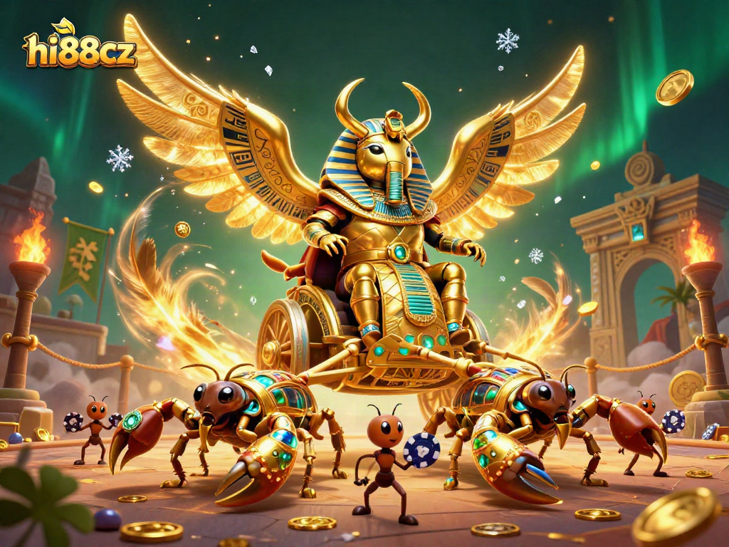 Bet at hi88cz while enjoying a vibrant casino fantasy with intricate characters and gaming elements.