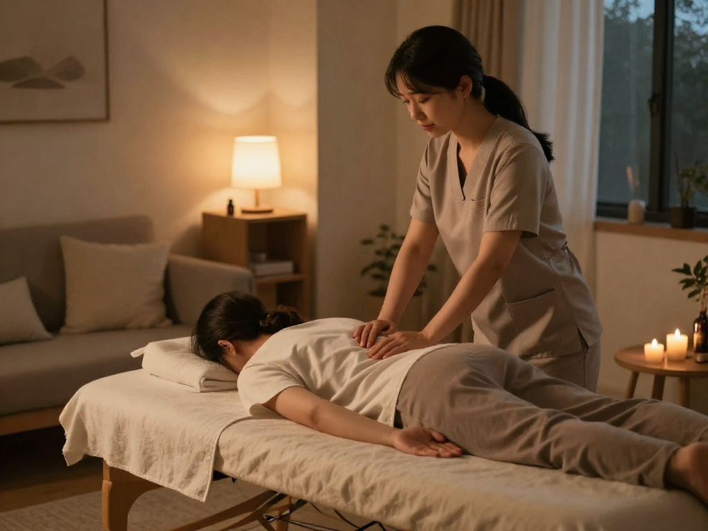 Experience soothing 오산출장마사지 in a serene home environment with a professional therapist.