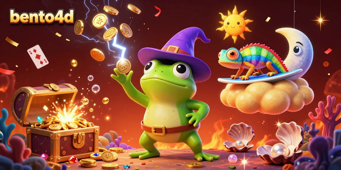 Bento4d delights gamers with a vivid storm of coins, vibrant characters, and magical casino elements.