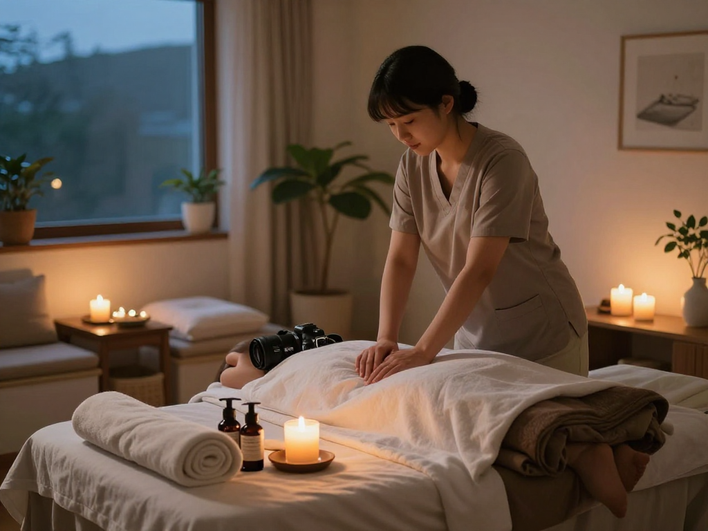 Experience premium 금천구출장마사지 in a calming home spa setup with relaxing ambiance.