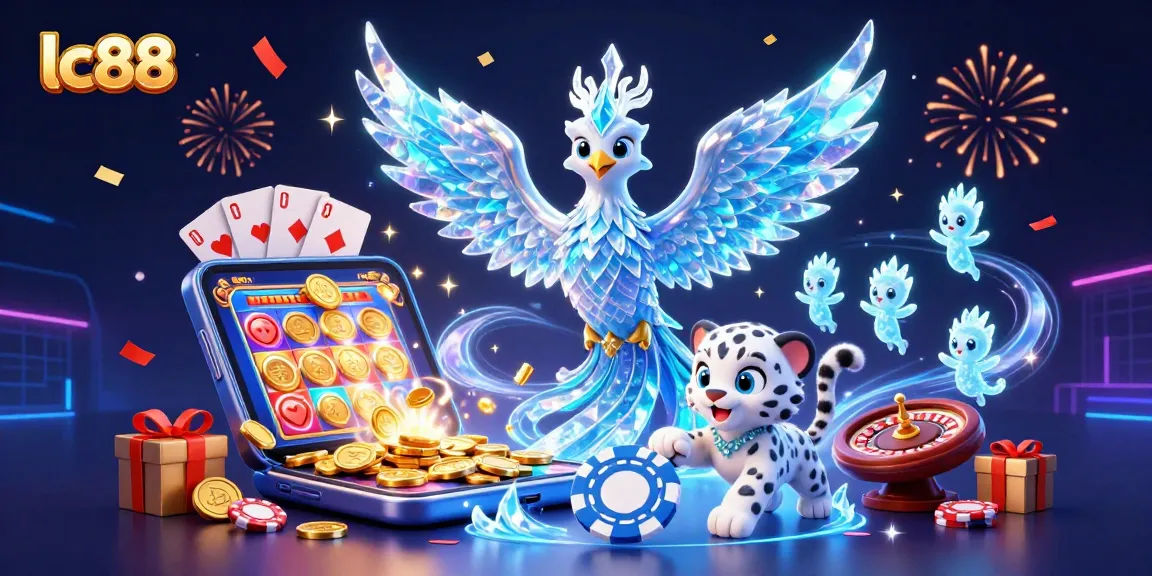 Experience thrilling gaming adventures at lc88 with enchanting characters and vibrant casino elements.