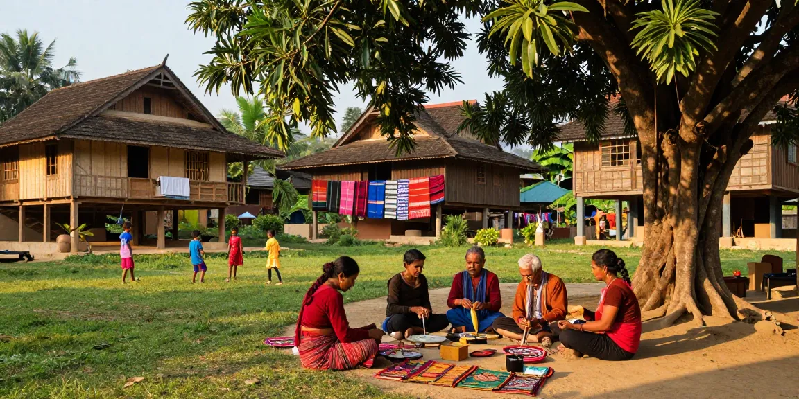 Community life in Baadale village, showcasing cultural traditions and harmony with rokok88.