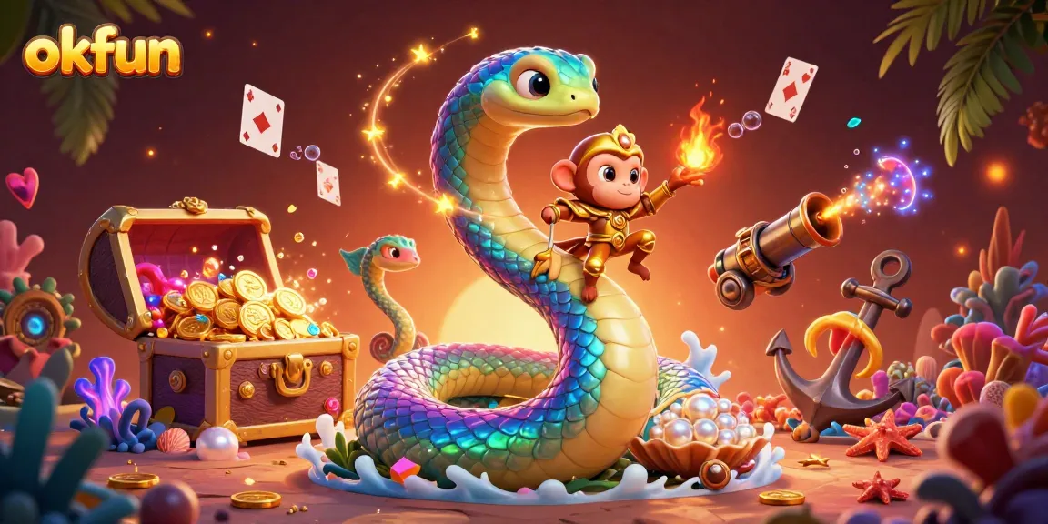 Experience thrilling gameplay at okfun with vibrant 3D characters and gaming elements.