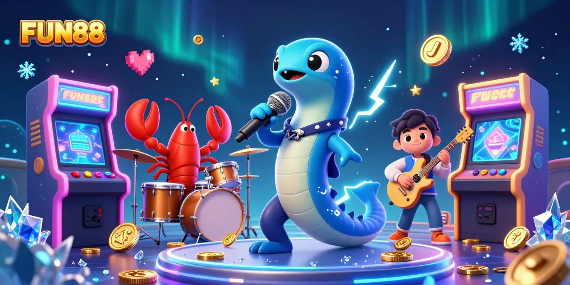 FUN88 brings excitement to the online casino scene with a vibrant underwater DJ performance.