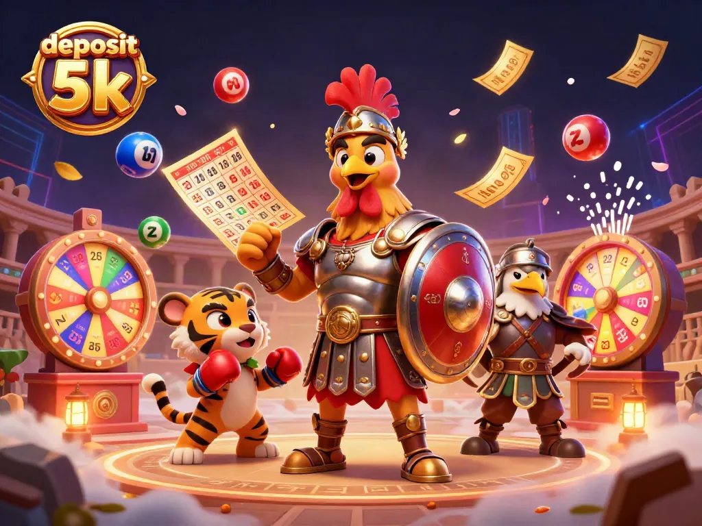 Experience the excitement of winning in a vibrant casino scene featuring deposit 5k