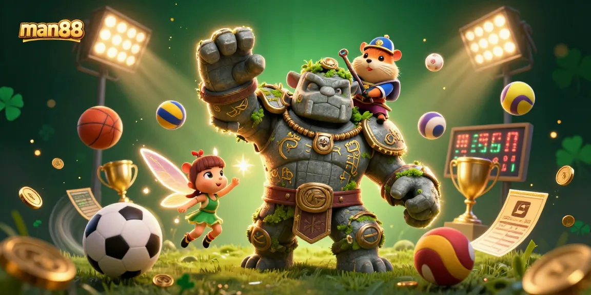 Experience the thrill of man88 sports betting with vibrant characters and dynamic elements.