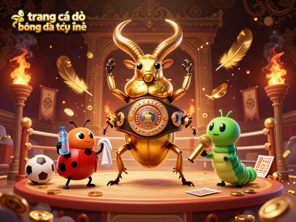Cảnh tượng sống động với trang cá độ bóng đá trực tuyến, biểu tượng thể thao trong một cuộc chiến kịch tính.