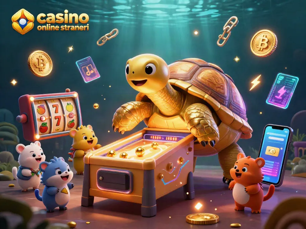 Gioca con emozione ai casinò online stranieri, dove una tartaruga dorata funge da macchina da pinball animata con premi!