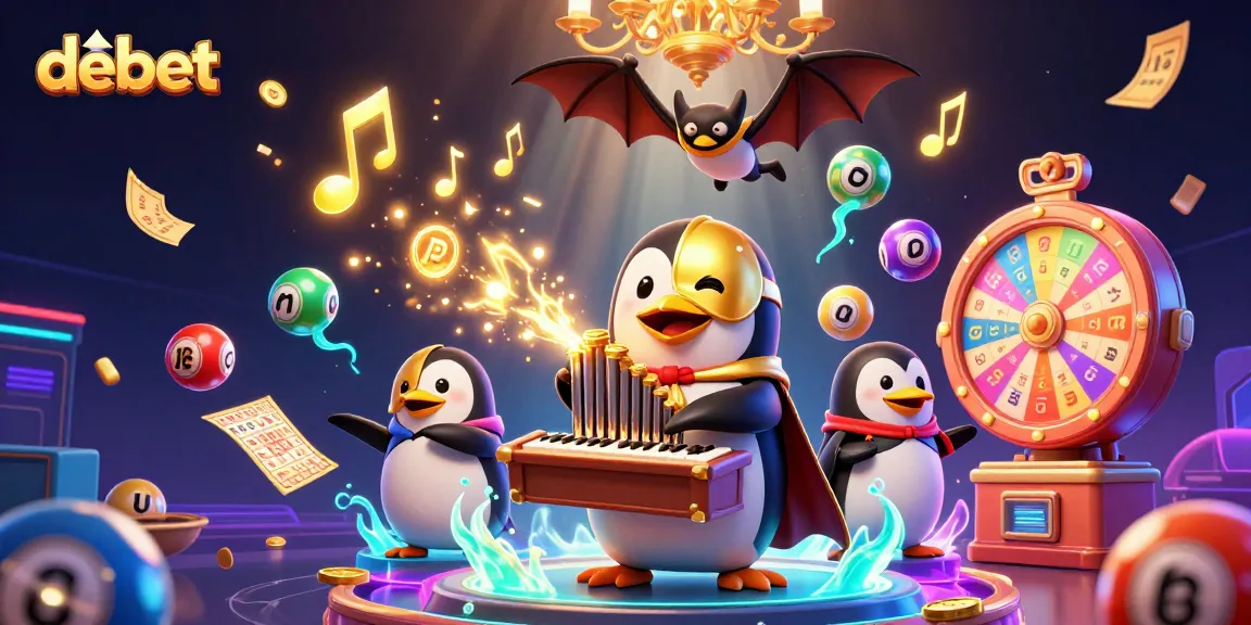 Engage in thrilling lottery experiences with debet as the penguin plays an organ of golden coins.