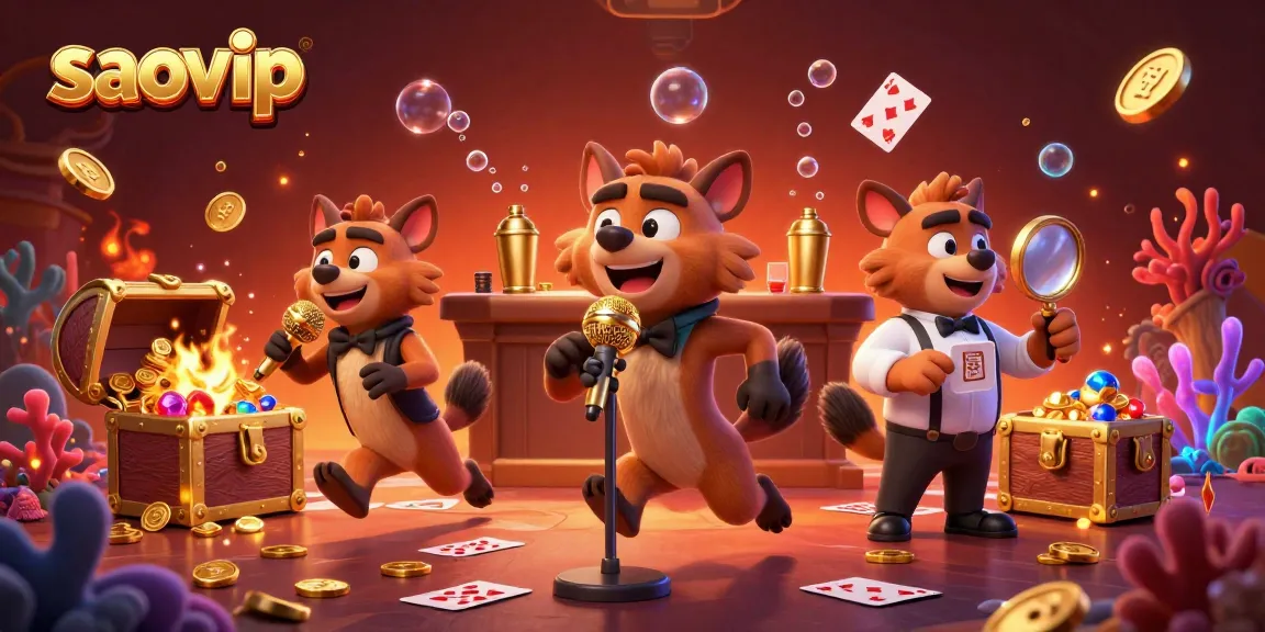 Engage in thrilling casino games at saovip with vibrant hyenas running a comedy club atmosphere.