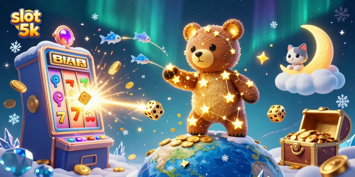 Experience thrilling wins with slot 5k as golden stars gather coins amidst a jackpot explosion.