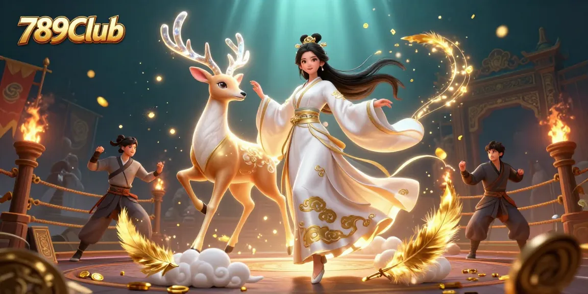Experience thrilling gameplay at 789Club with vibrant 3D character illustrations and dynamic casino elements.