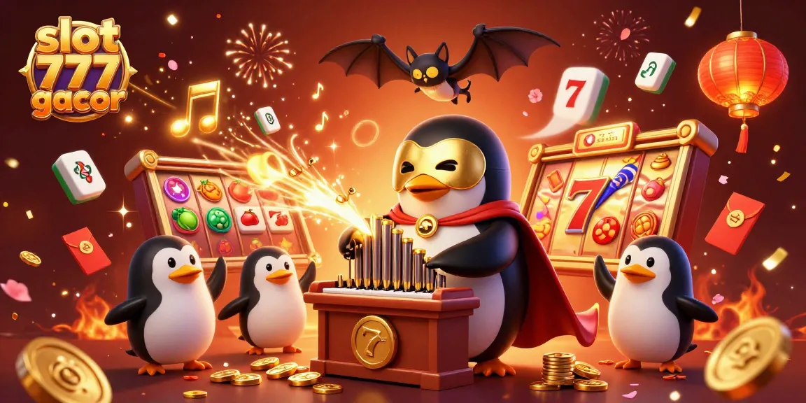 Experience the thrill of slot 777 gacor with a whimsical penguin playing for dynamic jackpots.