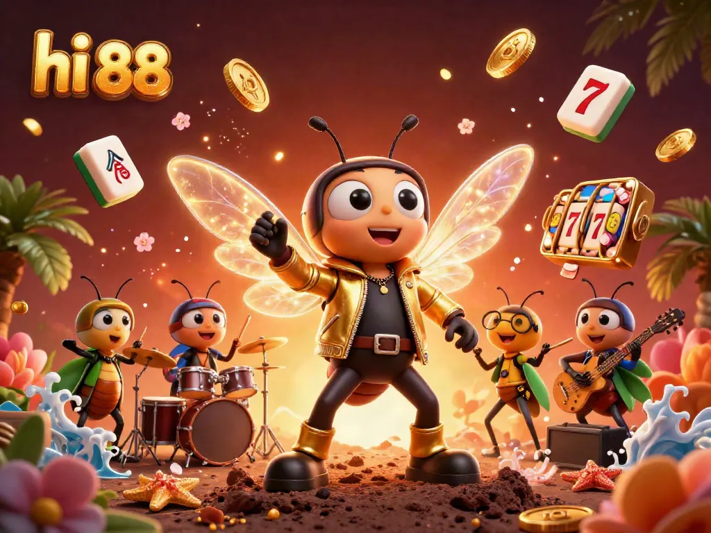 Experience the excitement at hi 88 with a vibrant casino-themed scene featuring animated characters and rich game elements.