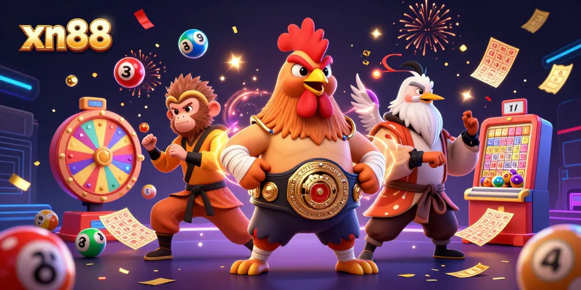 Experience thrilling gameplay at xn88 with vibrant characters and dynamic lottery elements.