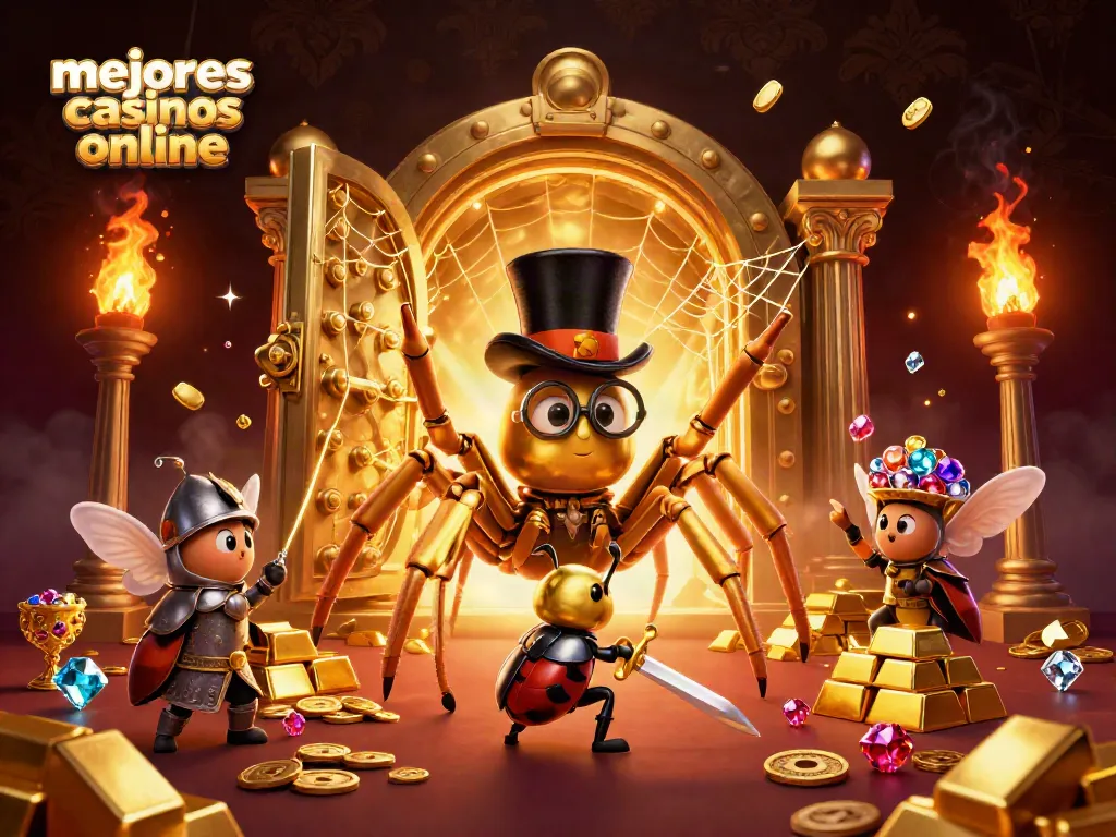Disfruta de los mejores casinos online con esta emocionante ilustración 3D llena de detalles.