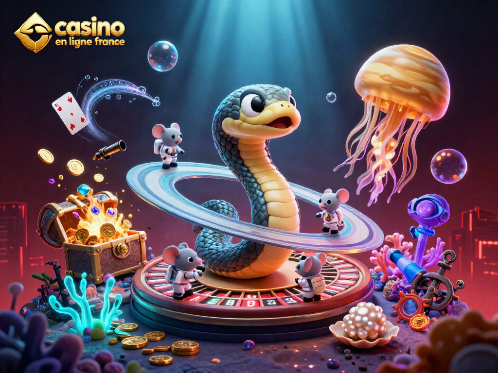 Jouez avec le casino en ligne France sur des rouleaux entourés d'astronautes.