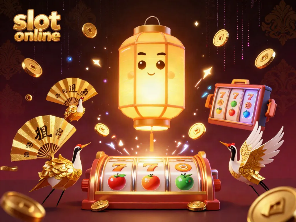 Experience thrilling gameplay with slot online motifs, dynamic golden lantern spirit, and vibrant casino visuals.