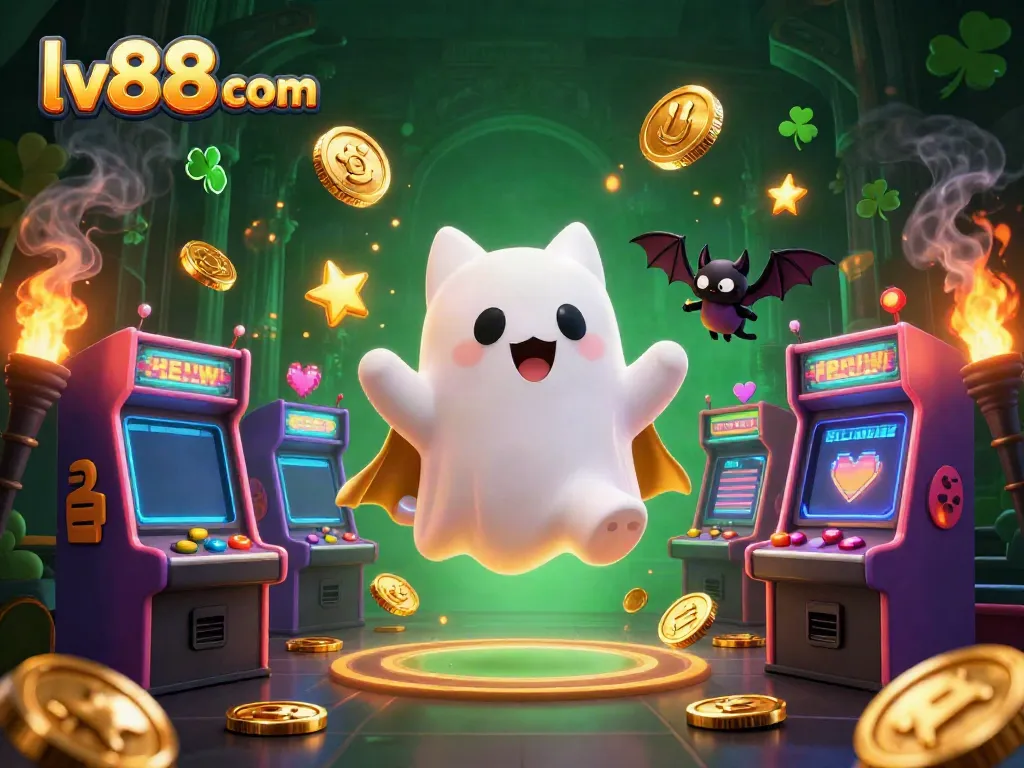 Engage with the thrilling lv88 com casino experience illuminated by vibrant gaming elements and magical characters.