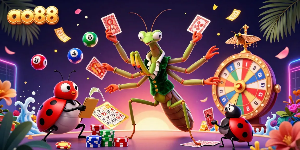 Experience the excitement of ao88 with vibrant casino elements and animated characters in 3D.