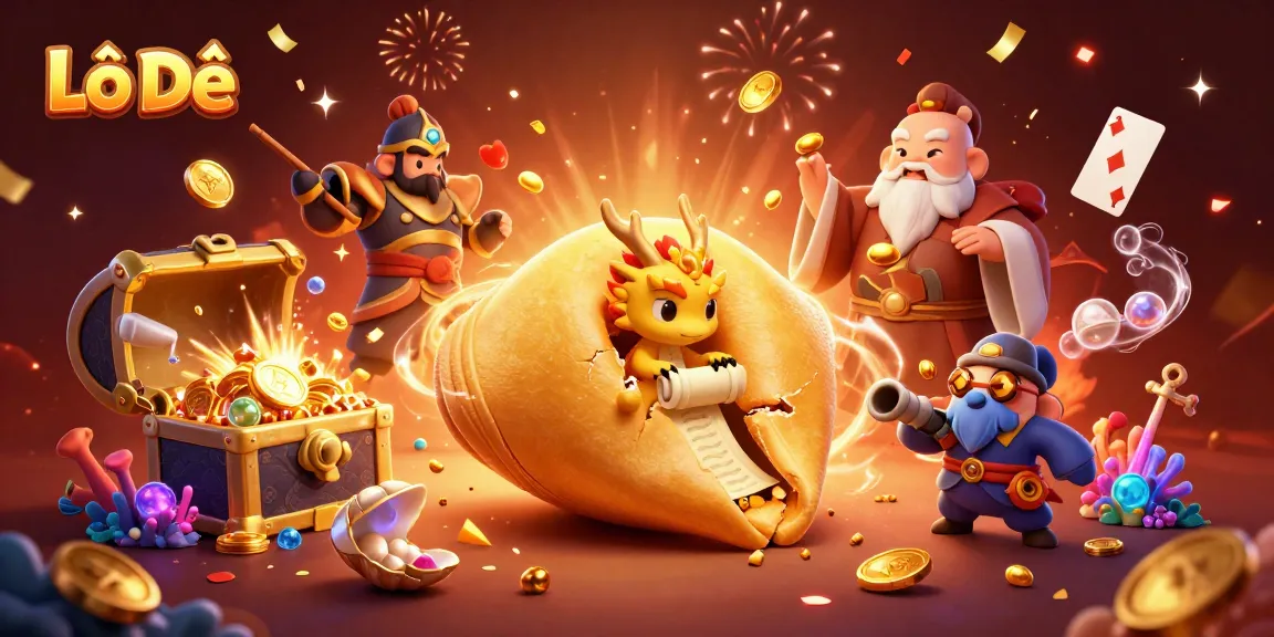 Engage in Lô Đề with a vibrant scene showcasing gambling elements and whimsical characters