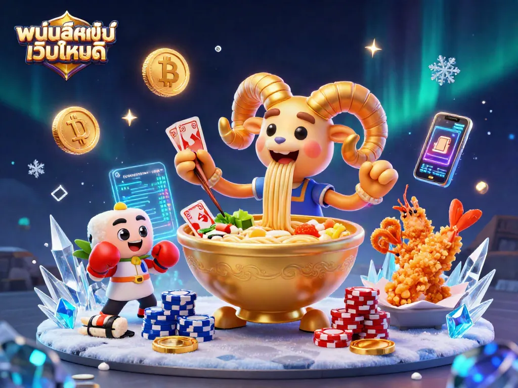 เล่นพนันออนไลน์ เว็บไหนดี กับการ์ตูน 3D ที่มีรามีน่าทานและตัวละครน่ารัก