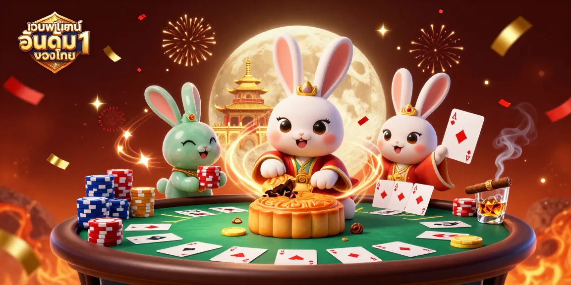 เว็บพนันออนไลน์ อันดับ 1 ของไทย เดิมพันกับกระต่ายพระจันทร์ในภาพ 3D สุดงดงาม