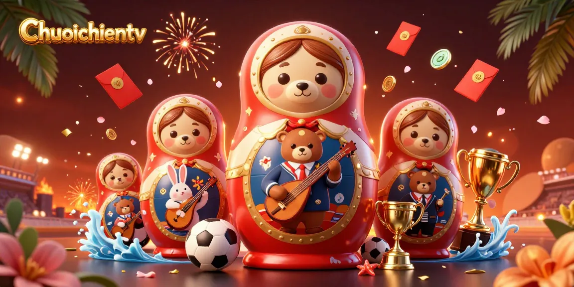 Bet on Chuoichientv with dynamic sports betting elements and lively characters in colorful detail.