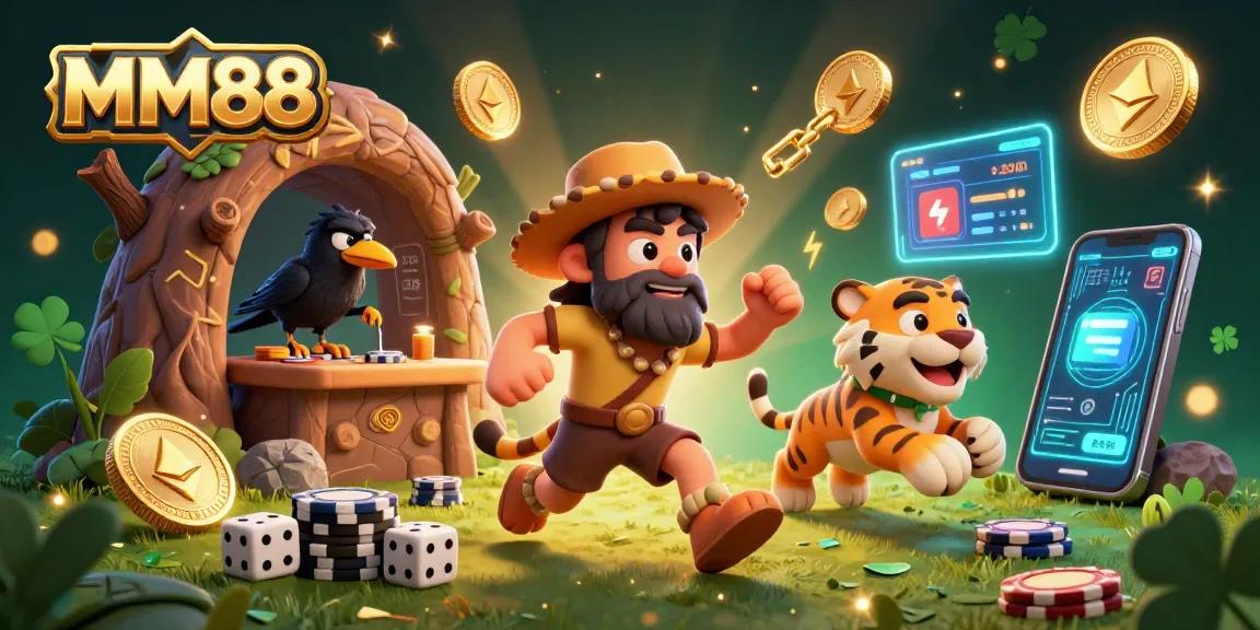Engage with the thrill of MM88 casino featuring dynamic 3D characters and crypto elements.