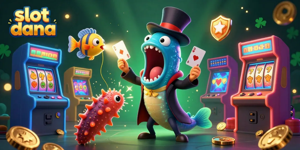 Engage with slot dana excitement through a vibrant 3D casino adventure illustration showcasing unique characters.