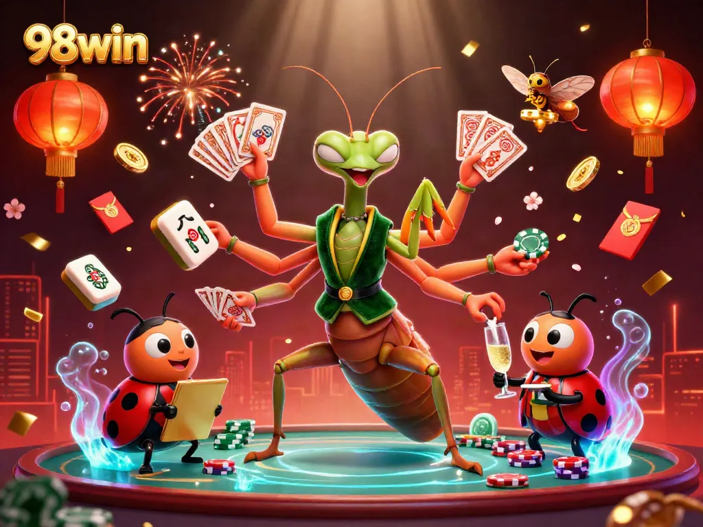 Engage in thrilling gameplay with the 98win casino scenes full of vibrant characters and elements.