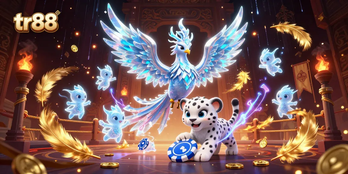 Play exciting games at tr88 with an enchanting 3D casino theme featuring mystical characters and vibrant elements.