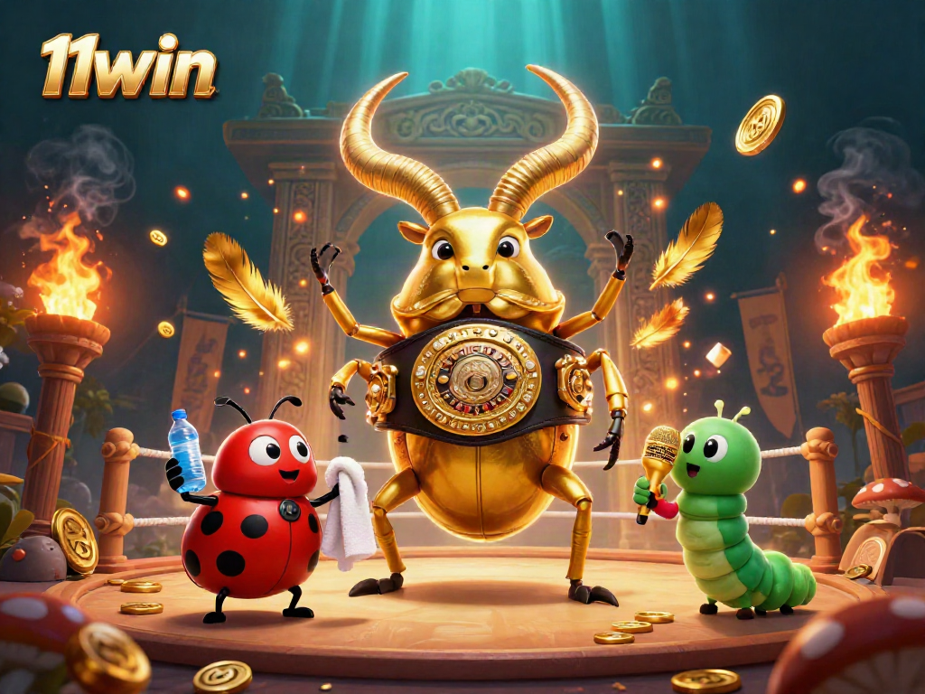 Engage in thrilling gameplay at 11win with dynamic golden creatures in a vibrant casino atmosphere.